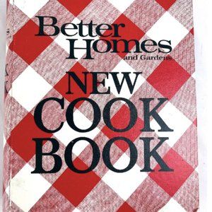 Better Homes and Gardens New Cook Book 1968 mid century retro vintage cookbook
